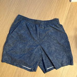 Navy Lululemon Pace Breaker shorts 7in inseam Large